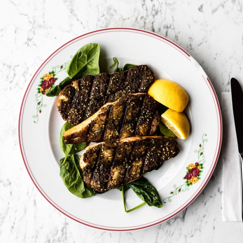 Grilled Salmon And Za'atar (3 pc)