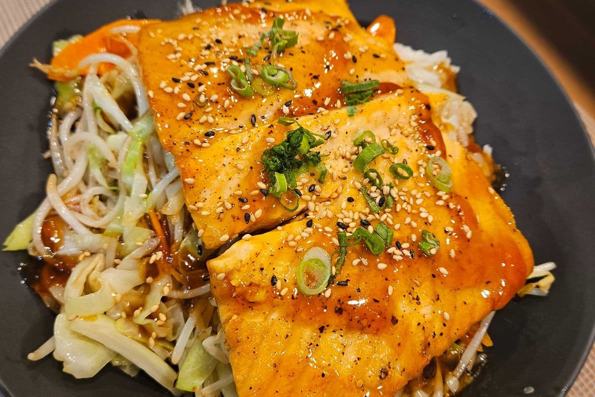 Salmon Teriyaki Rice Bowl