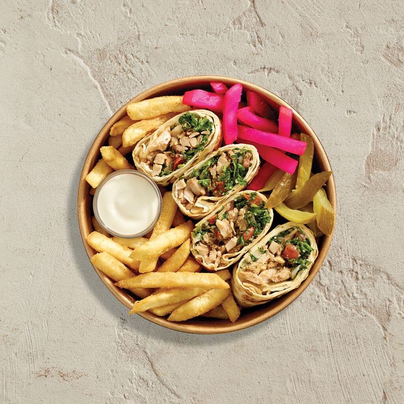 Chicken Shawarma Saj / Shawarma au poulet Saj