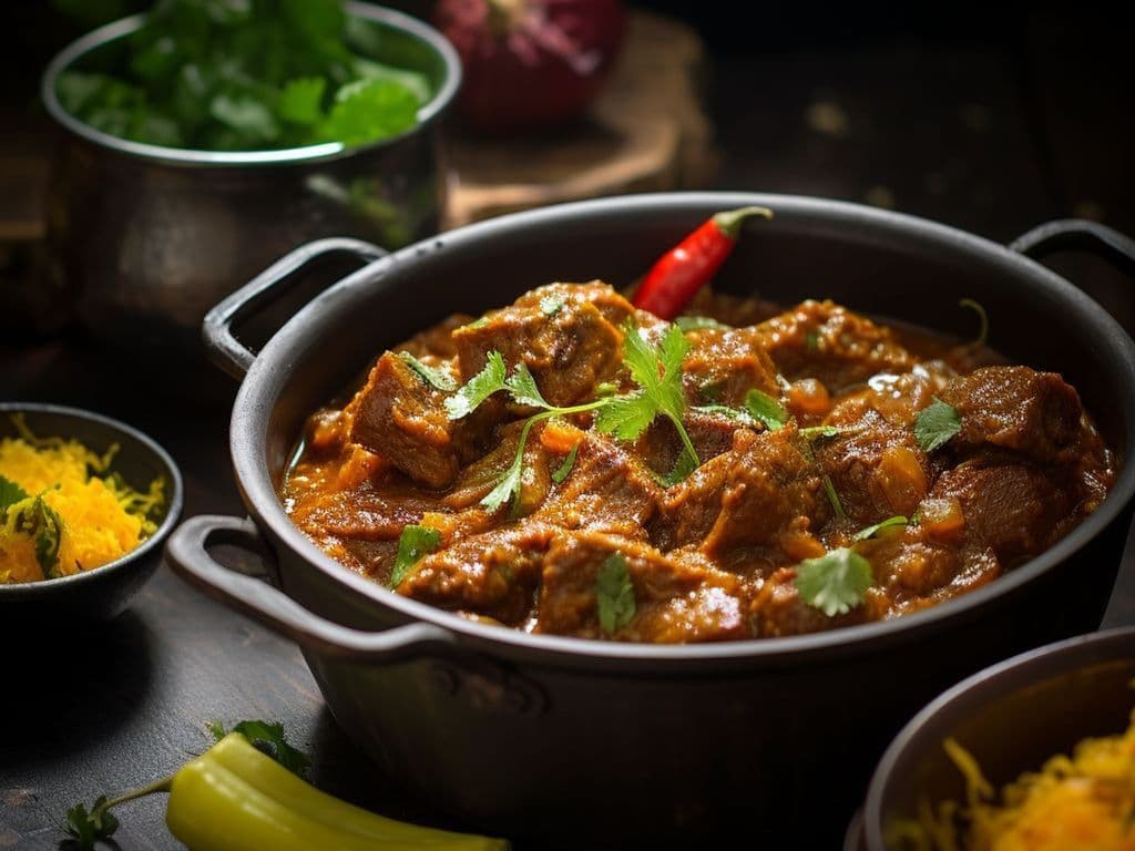 Amaravathi ( Red Chilli )Lamb Curry / Curry d'Agneau Piment Rouge