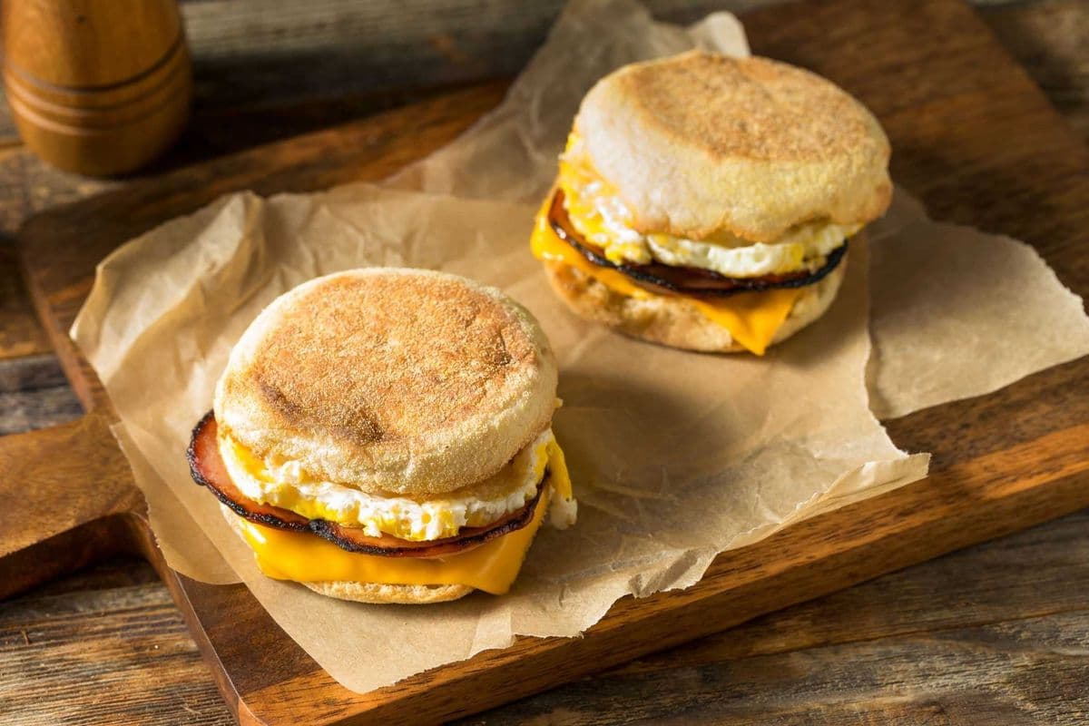 Maple Sausage & Cheese Muffin Sandwich