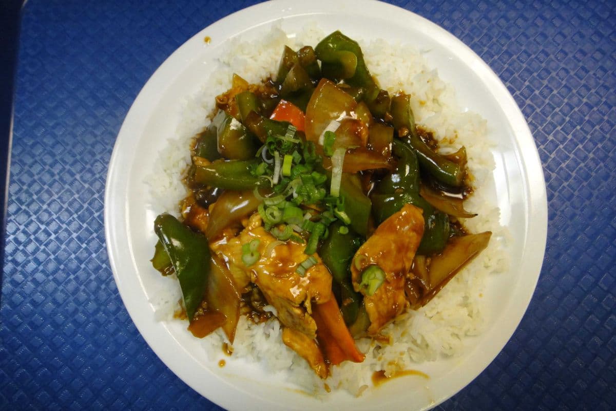 32. Ginger Chicken on Steamed Rice