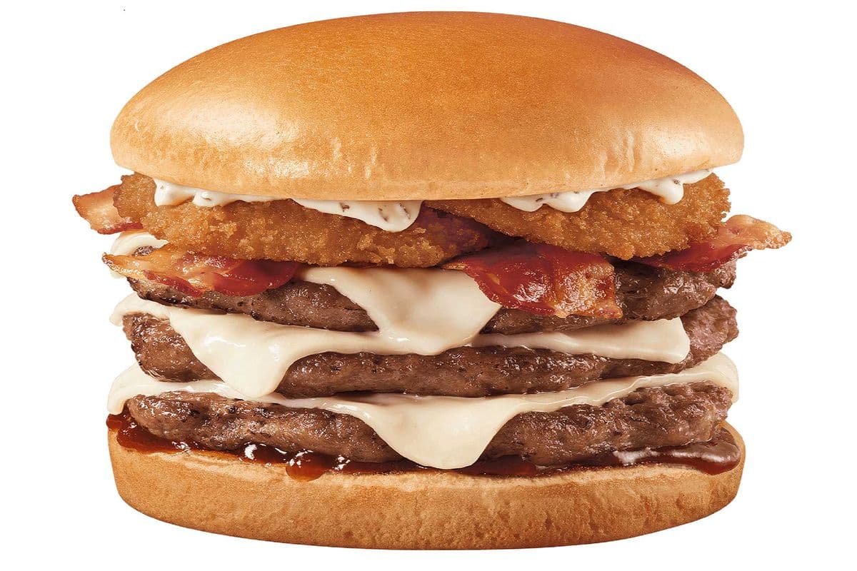 Backyard Bacon Ranch. Signature Stackburger Triple