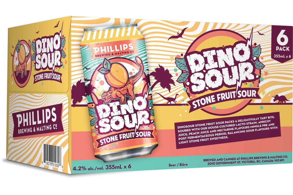 Phillips Dinosour Stone Fruit Sour (8 x 355 ml Cans)