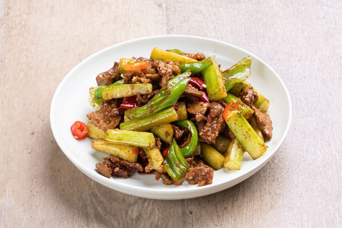 黄瓜炒肉 Pork Belly with Cucumber