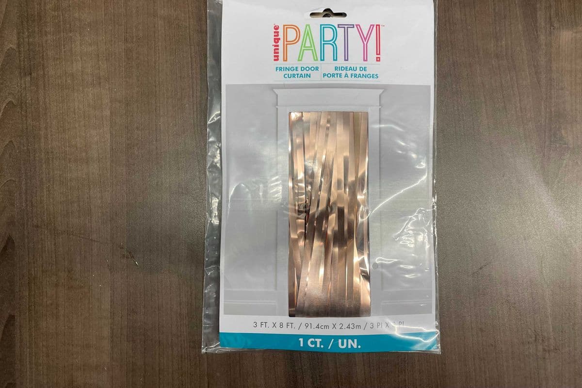 Door Curtain Rose Gold