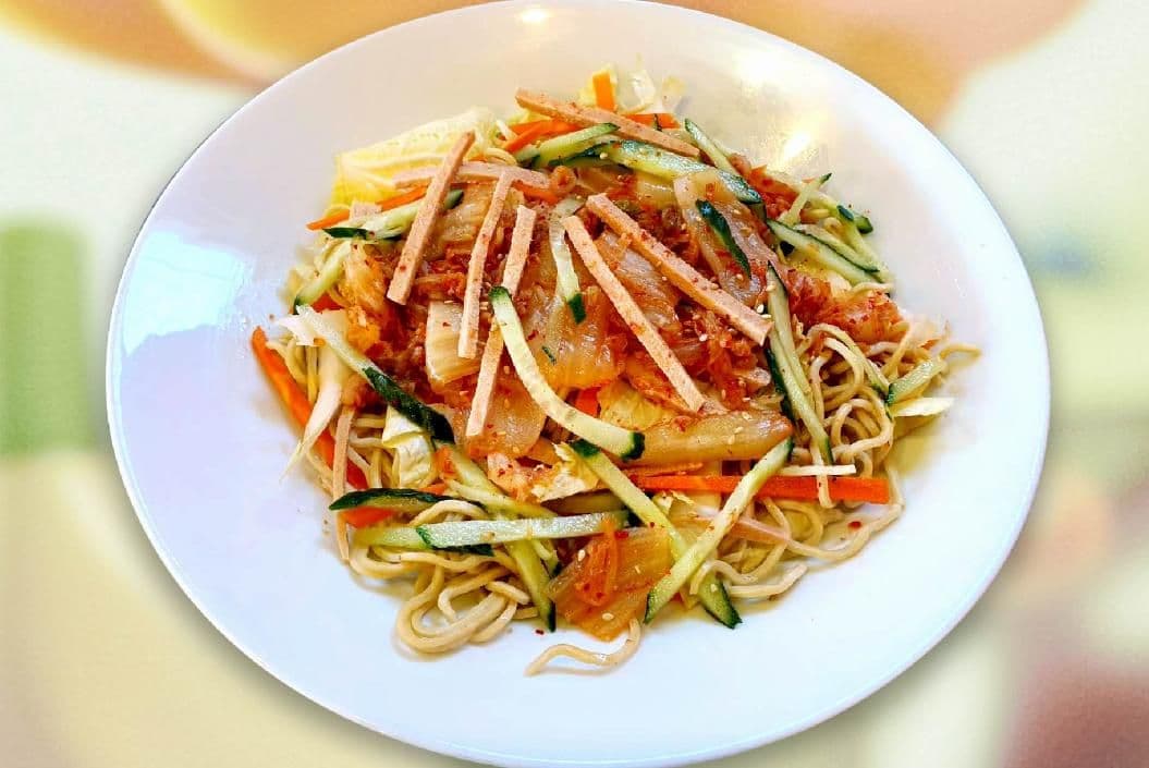 Vegetarian Kimchi Stir Fried Noodle / 素韓式泡菜炒麵