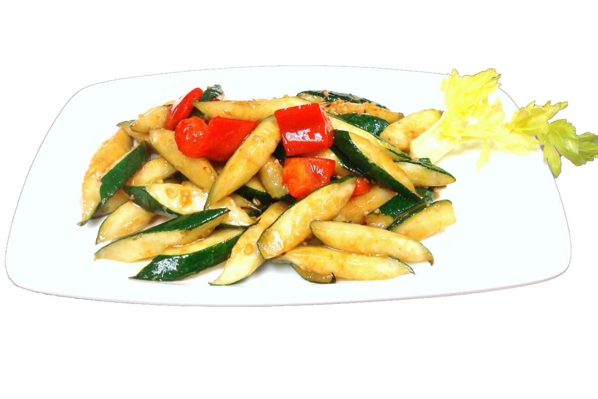 144. Stir-Fried Zucchini with Teriyaki Sauce 燒汁意大利青瓜