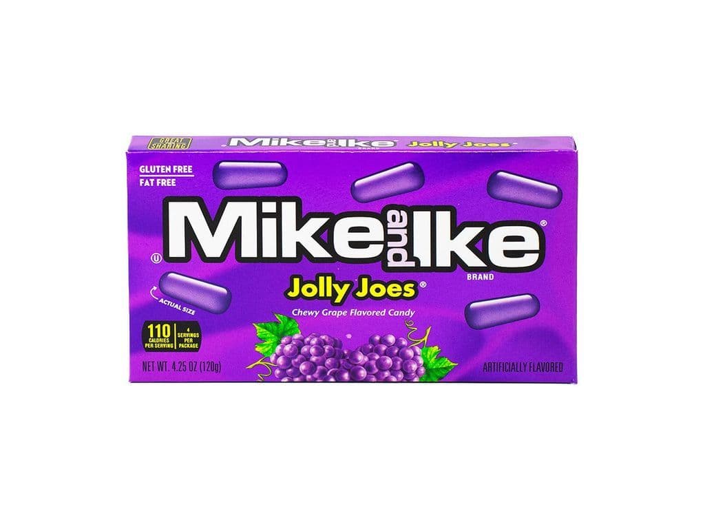 Mike and Ike Jolly Joes 22g Chewy Jelly Bean Candy