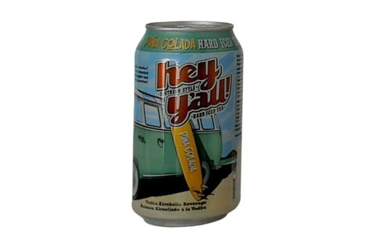 Hey Y'all Pina Colada Hard Iced Tea (6 x 341 ml Cans)