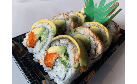 59. Black Dragon Roll (8pcs)
