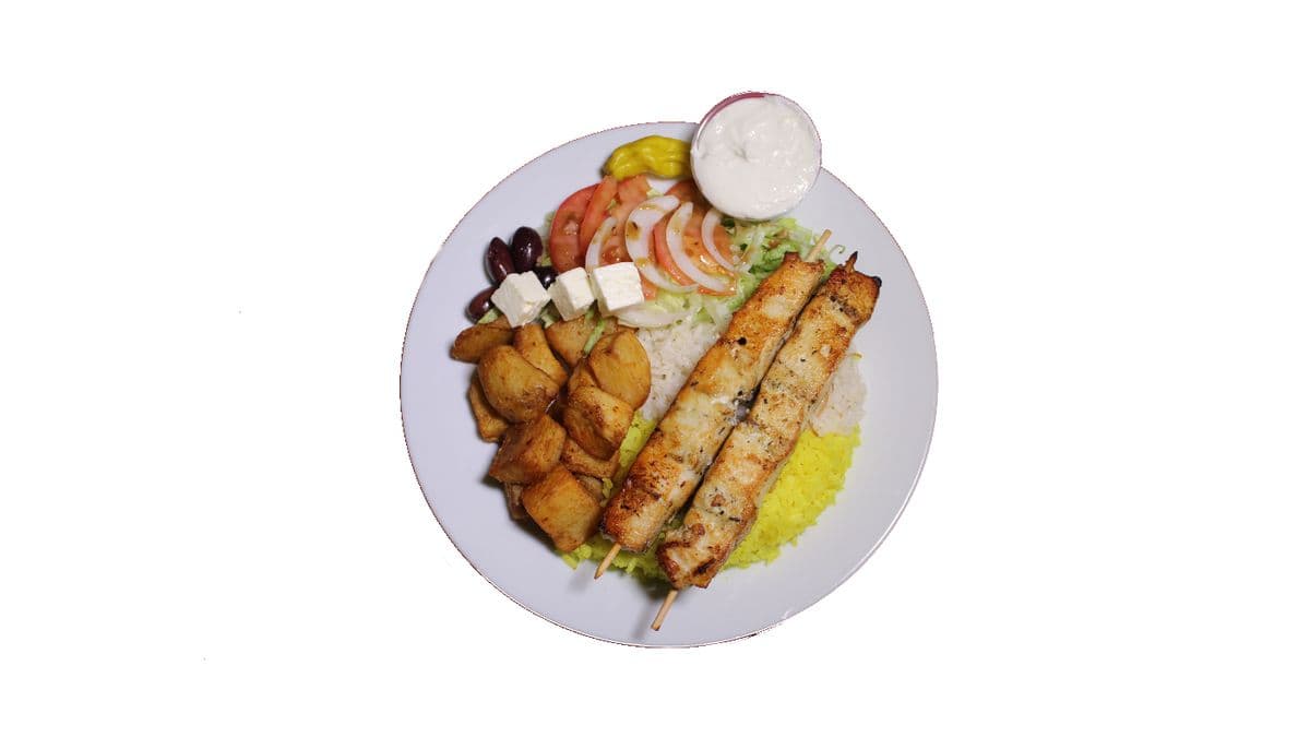 Assiette Souvlaki Poulet