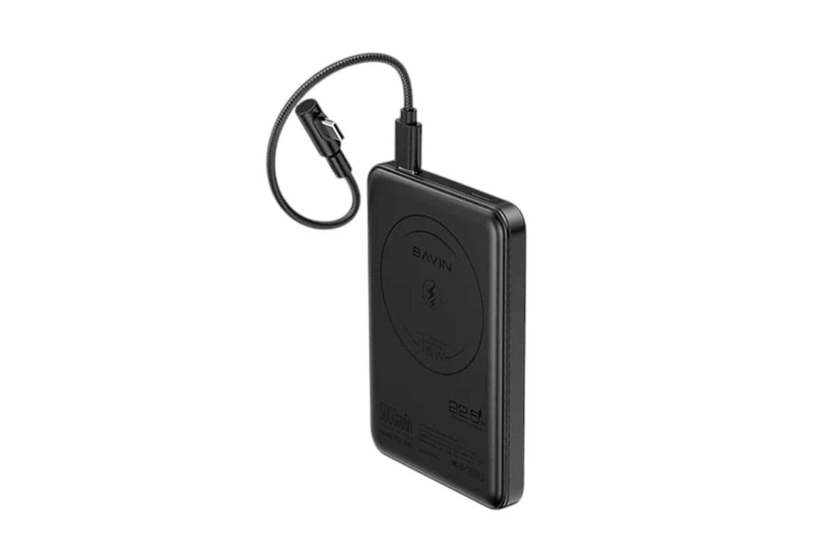 Bavin Magnetic Wireless Power bank 10000mAh Black Color