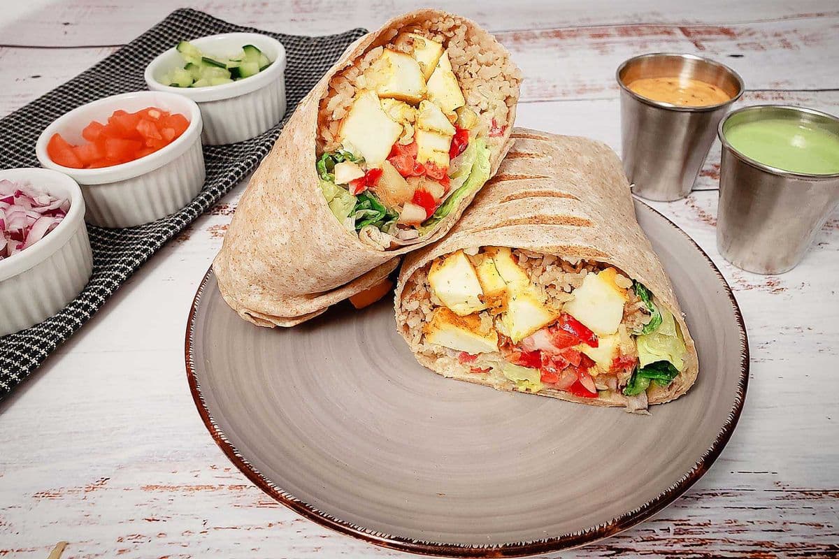 Spicy Lemon Paneer Wrap