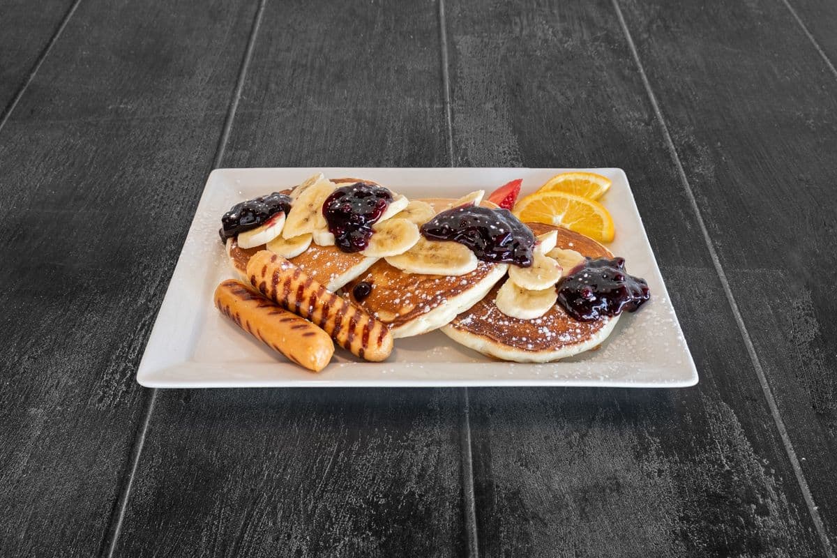 Banana Blueberry Pancakes