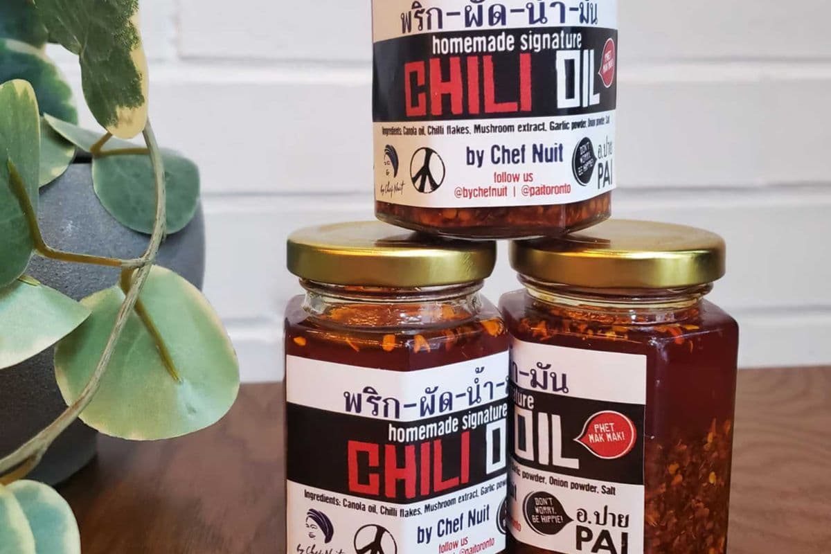 Jar of Chef Nuit's Signature Chili Oil