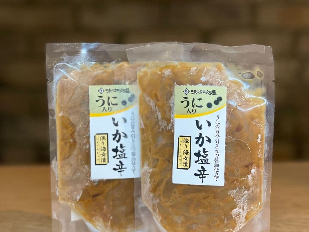 Shiokara with Uni