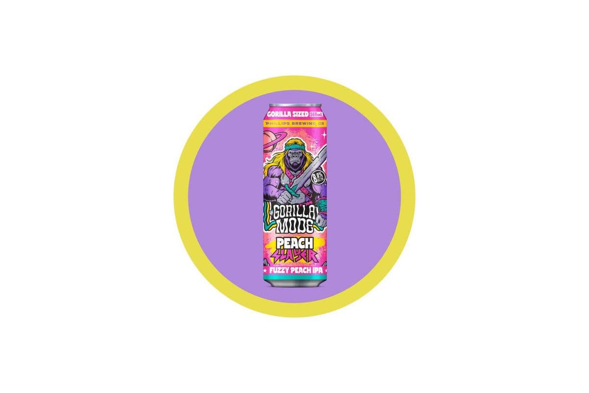 Phillips Gorilla Mode Peach Slayer (568ml Can) (1 x 568ml)