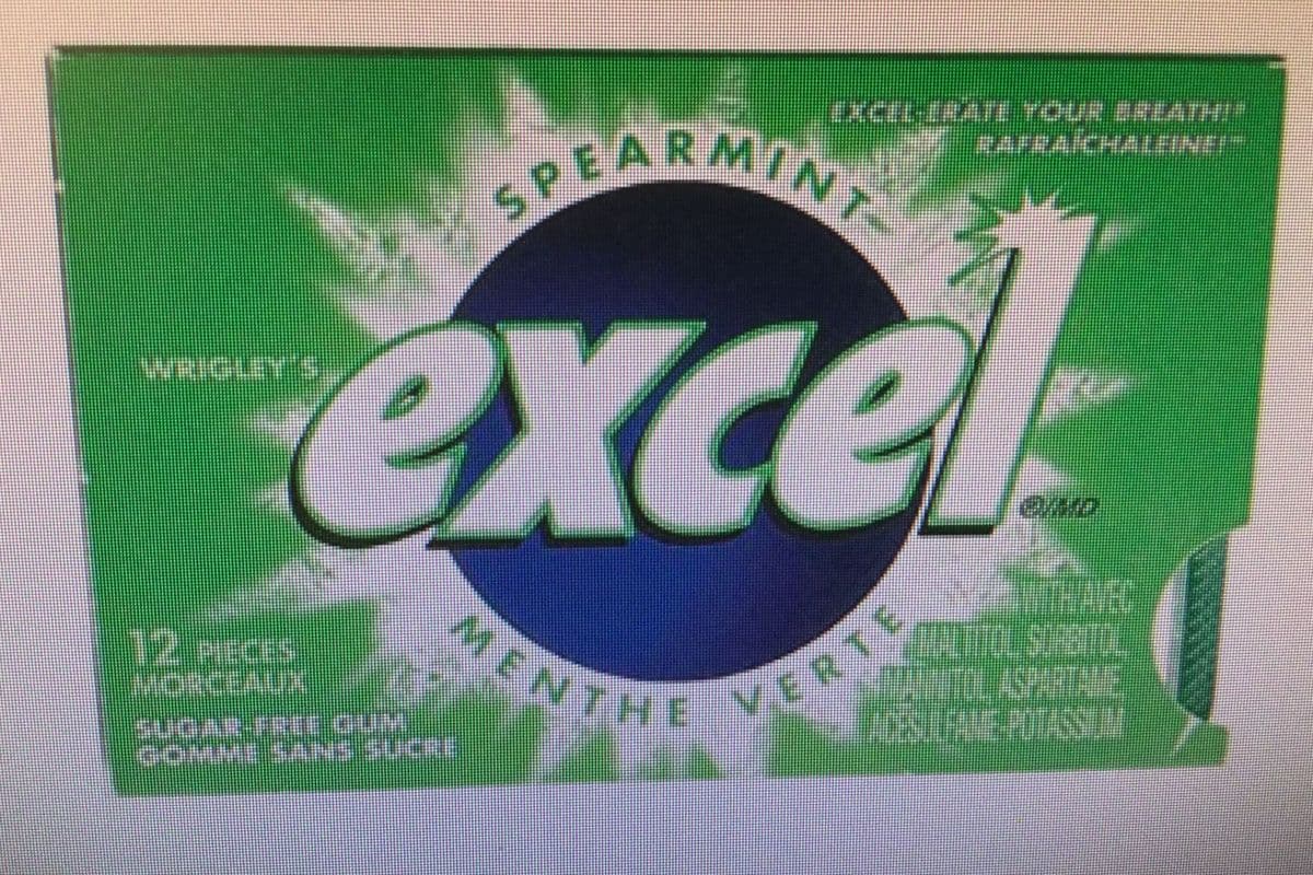 Excel Menthe Verte / Spearmint (12 in Pack)