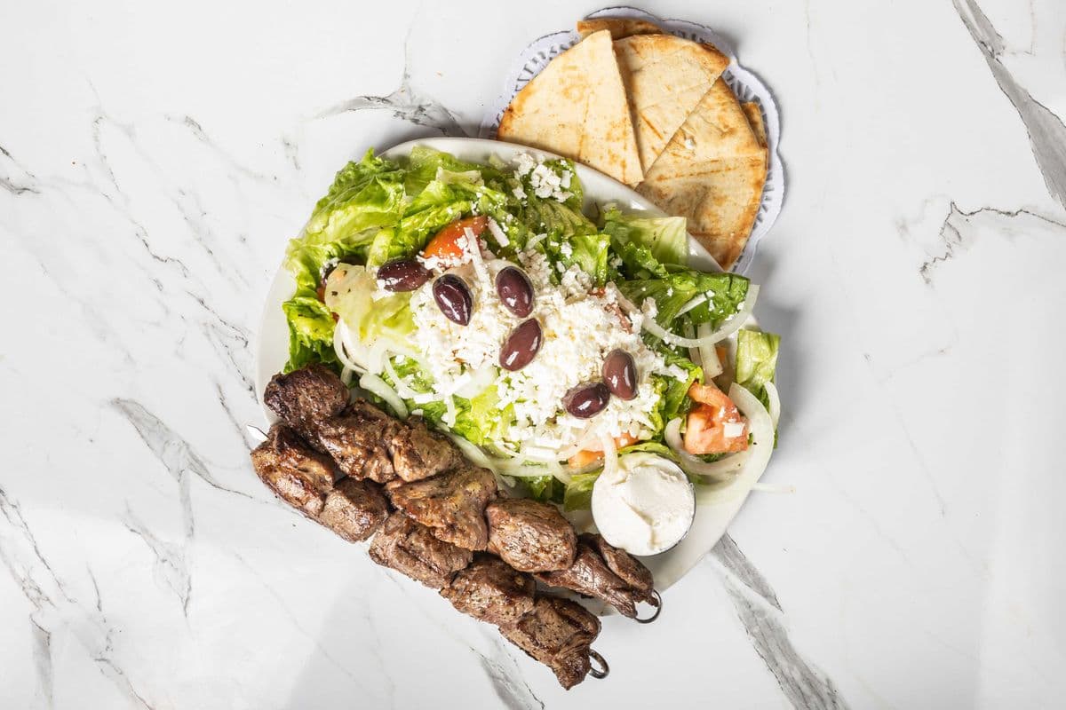 Pork Souvlaki (Original) Salad