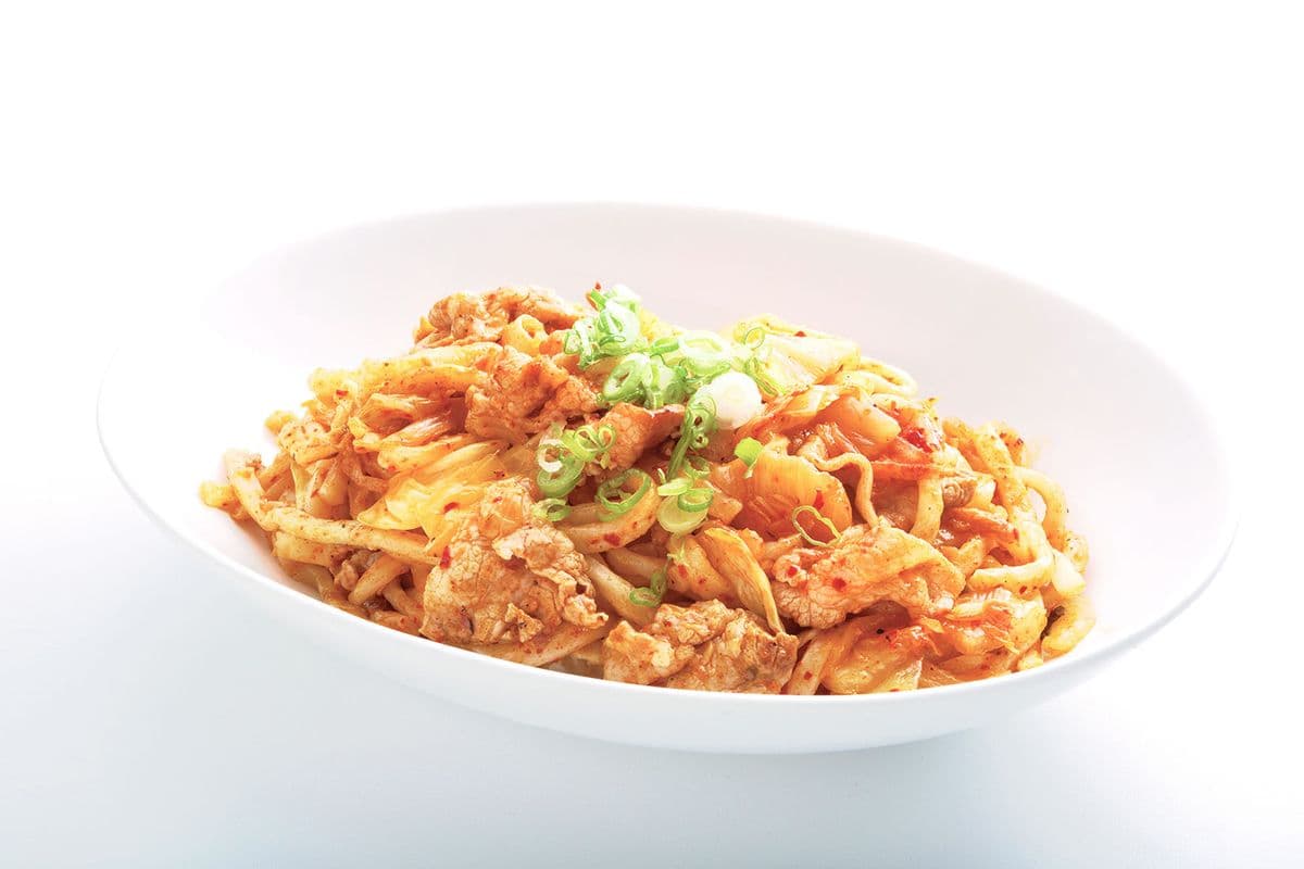 Kimchi Pork Yaki Udon