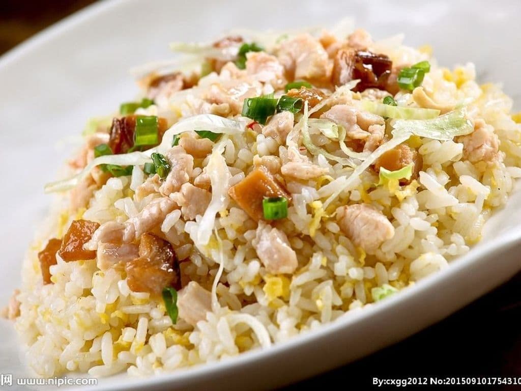 98.Salted Fish&Chicken Fried Rice咸鱼鸡粒炒饭