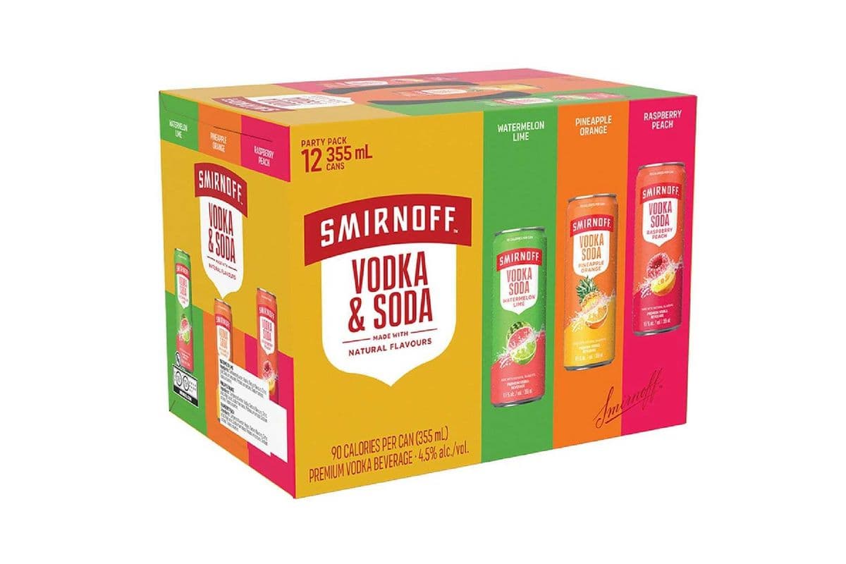 Smirnoff Vodka & Soda Party Pack-12PK (12 x 355ml)