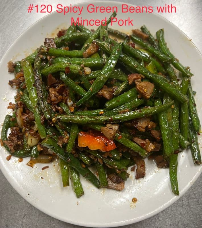 120. Spicy Green Beans with Minced Pork