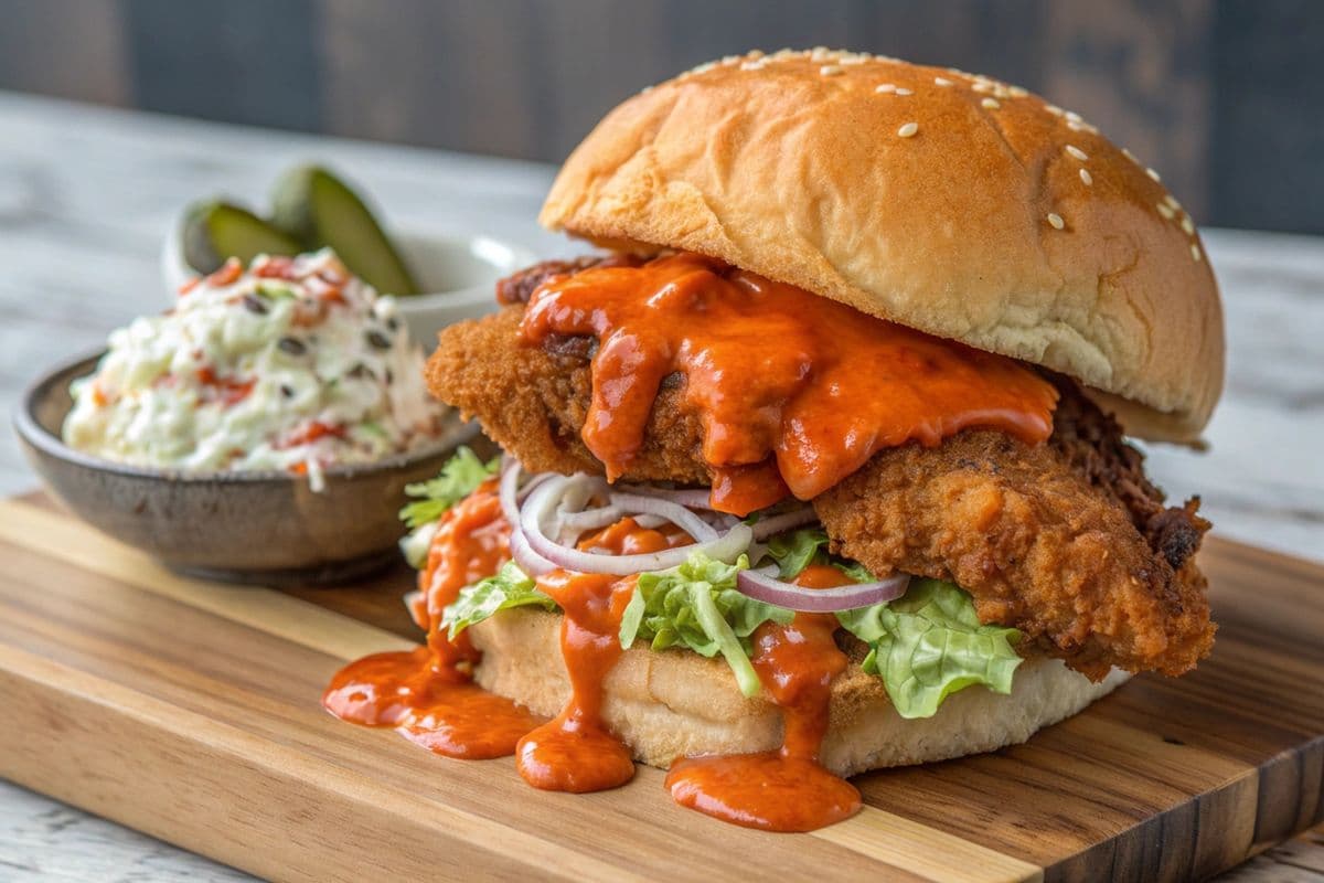 Buffalo Poulet Chicken burger
