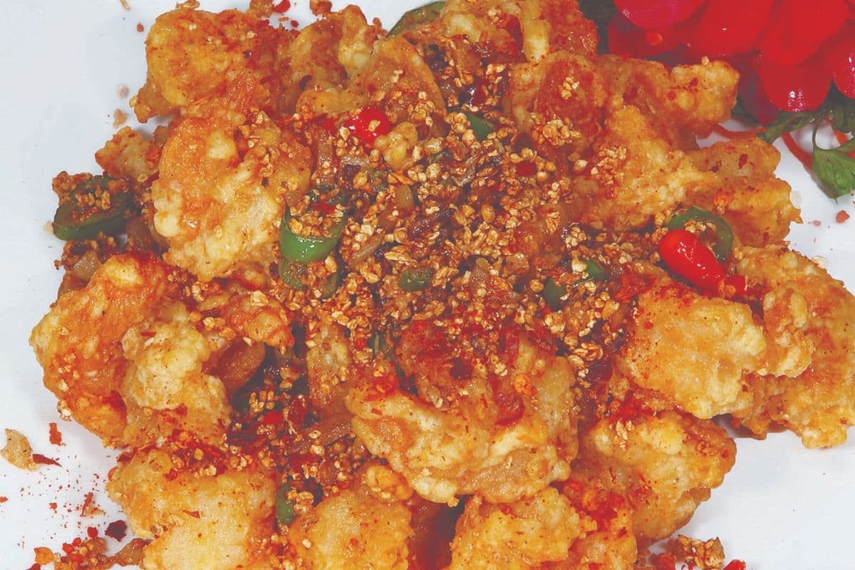Spicy Dry Garlic Prawn