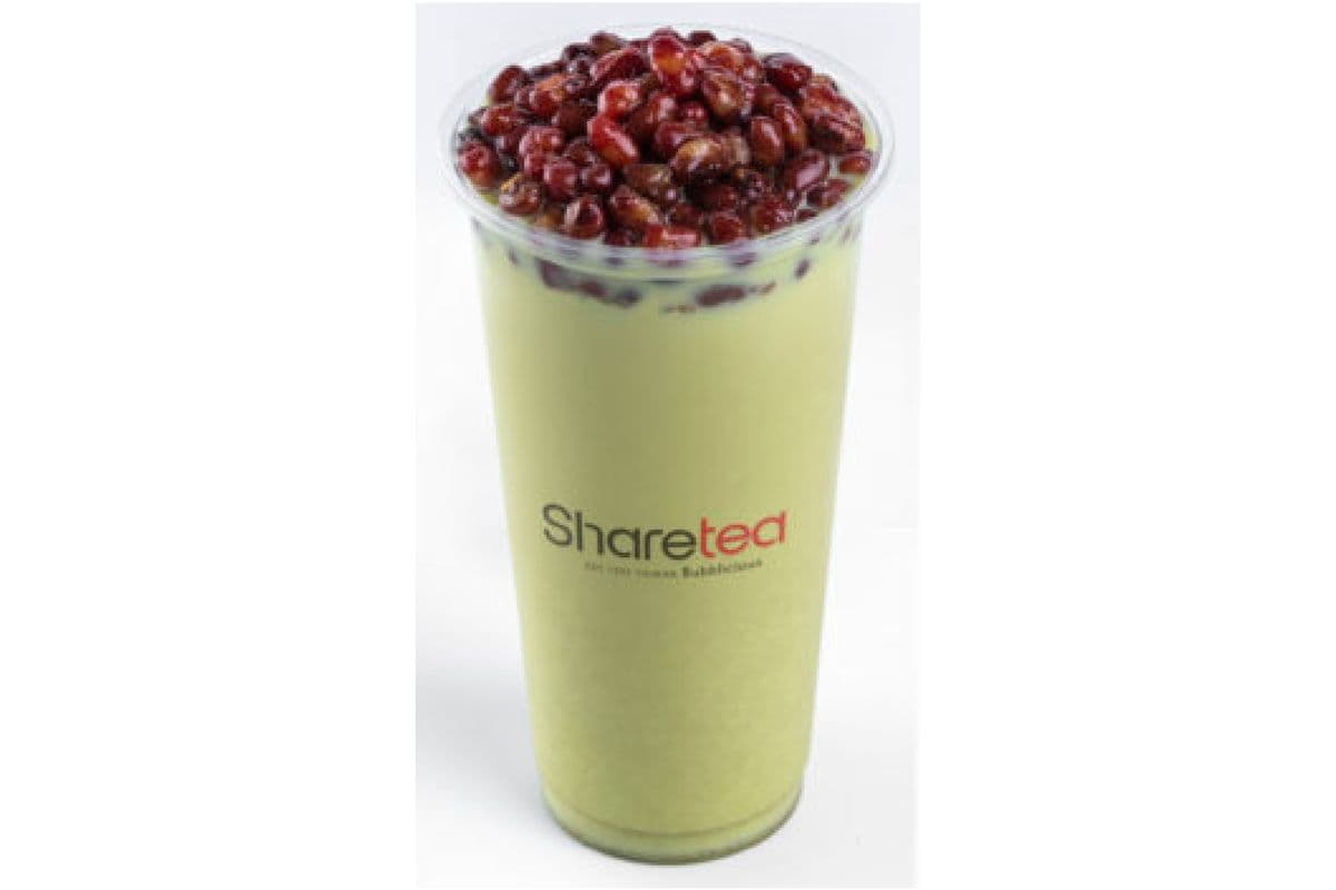 Matcha Red Bean Milk Tea