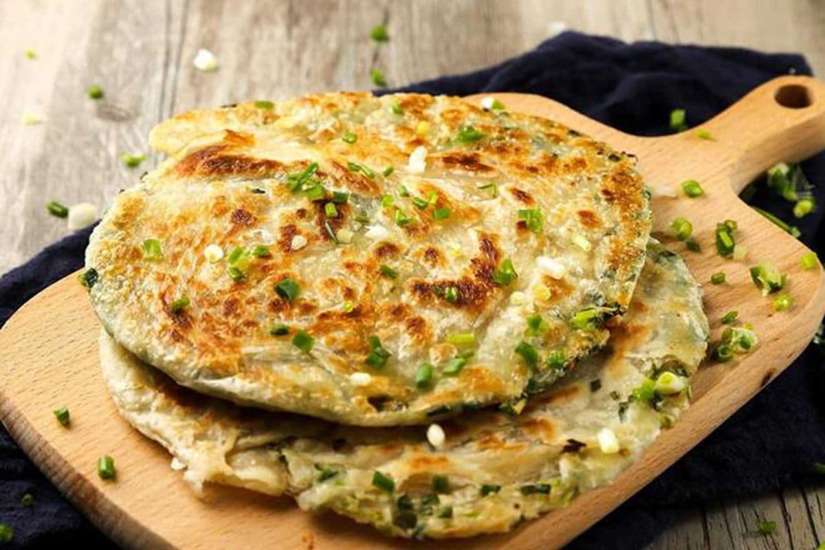 8. Green Onion Pancake (葱油饼)