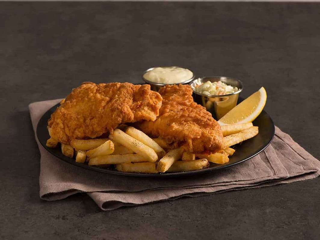 Two Piece Beer-Battered Fish & Chips
