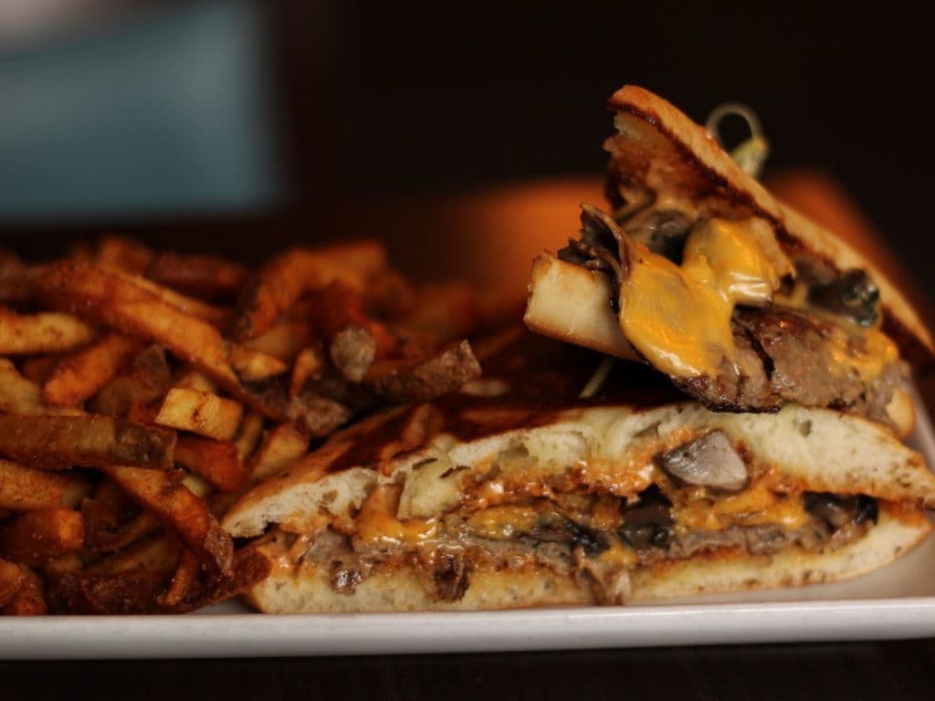 Focaccia Steak Mushroom Melt