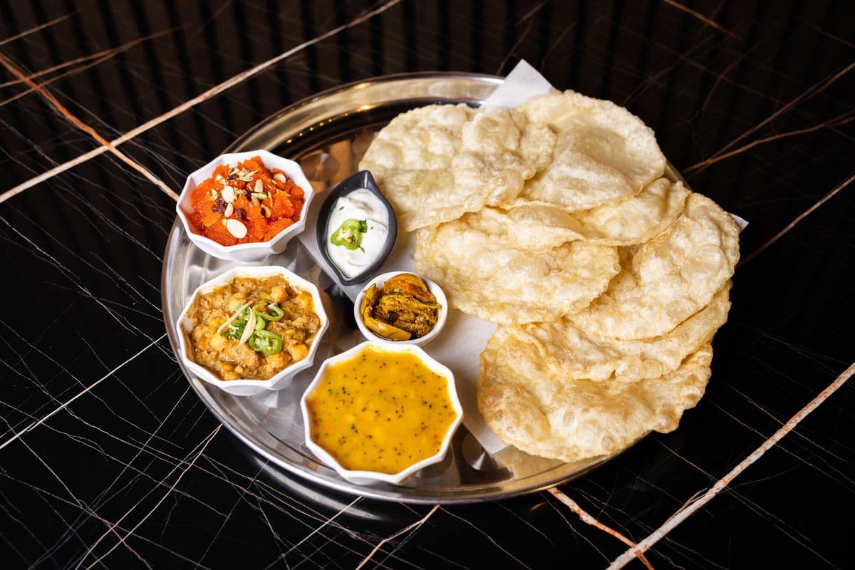 Halwa Puri, Cholay and Aalu Tarkari