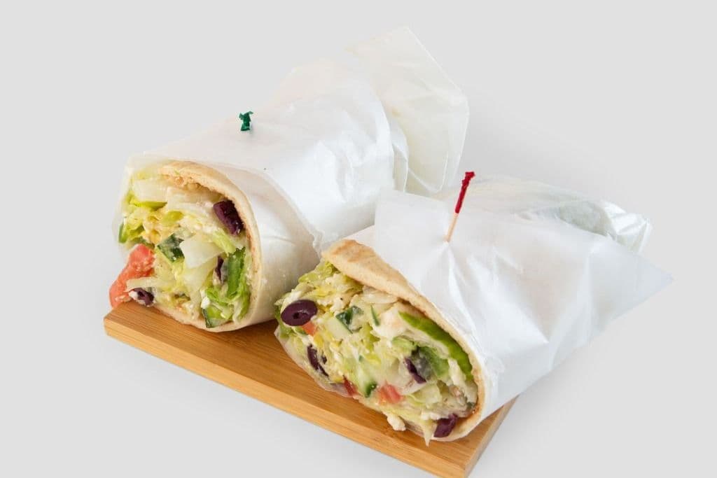 Greek Salad Pita Wrap