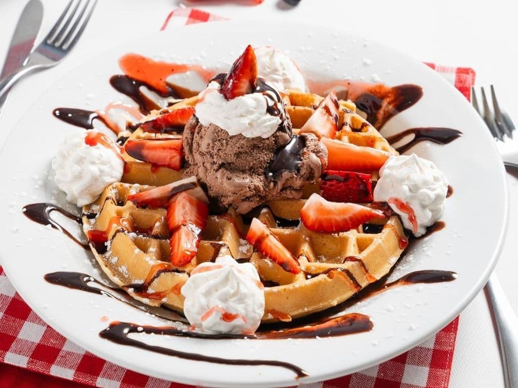 Strawberry Chocolate Waffle*