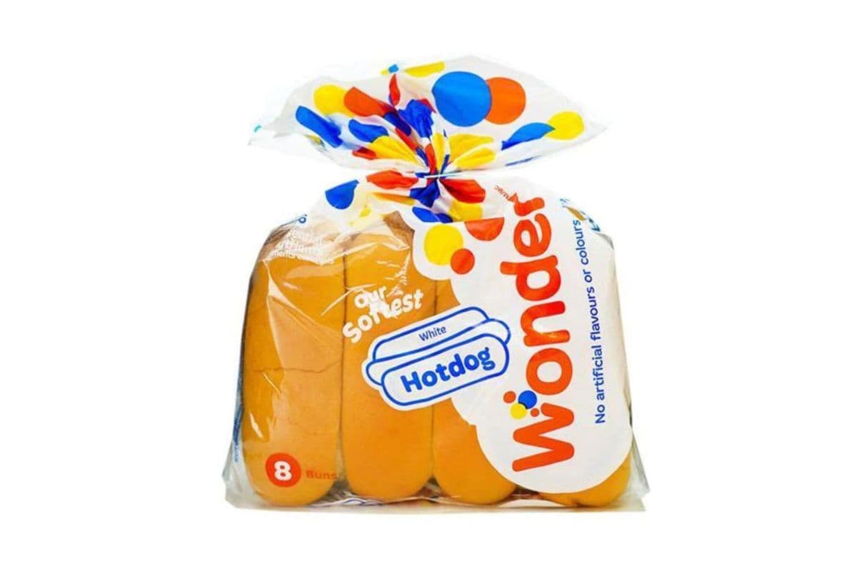 Wonder Bread 8 Hotdog Buns (384 g)