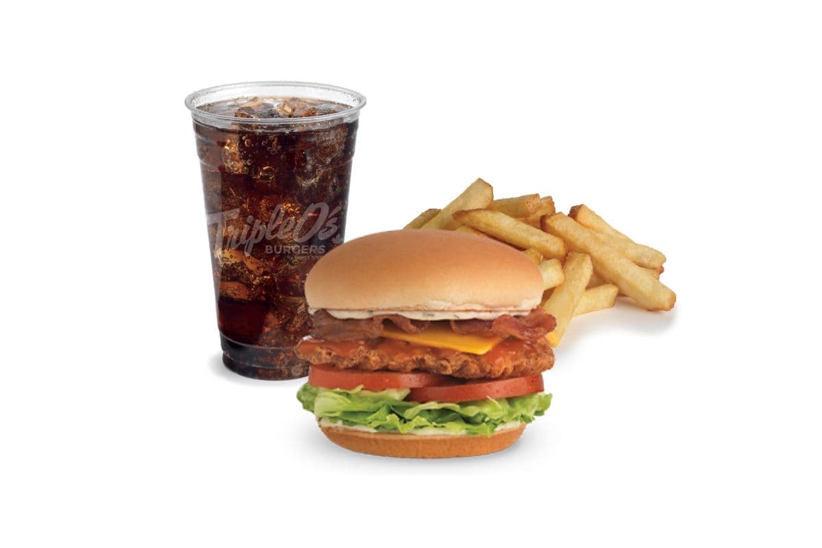 Buffalo Chicken Burger Combo