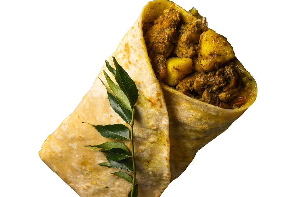 Boneless Curry Chicken Roti