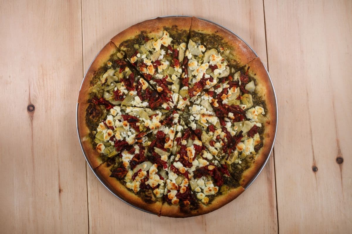 Goat Cheese and Sun-Dried Tomato Pizza with Classic Pizza Dough