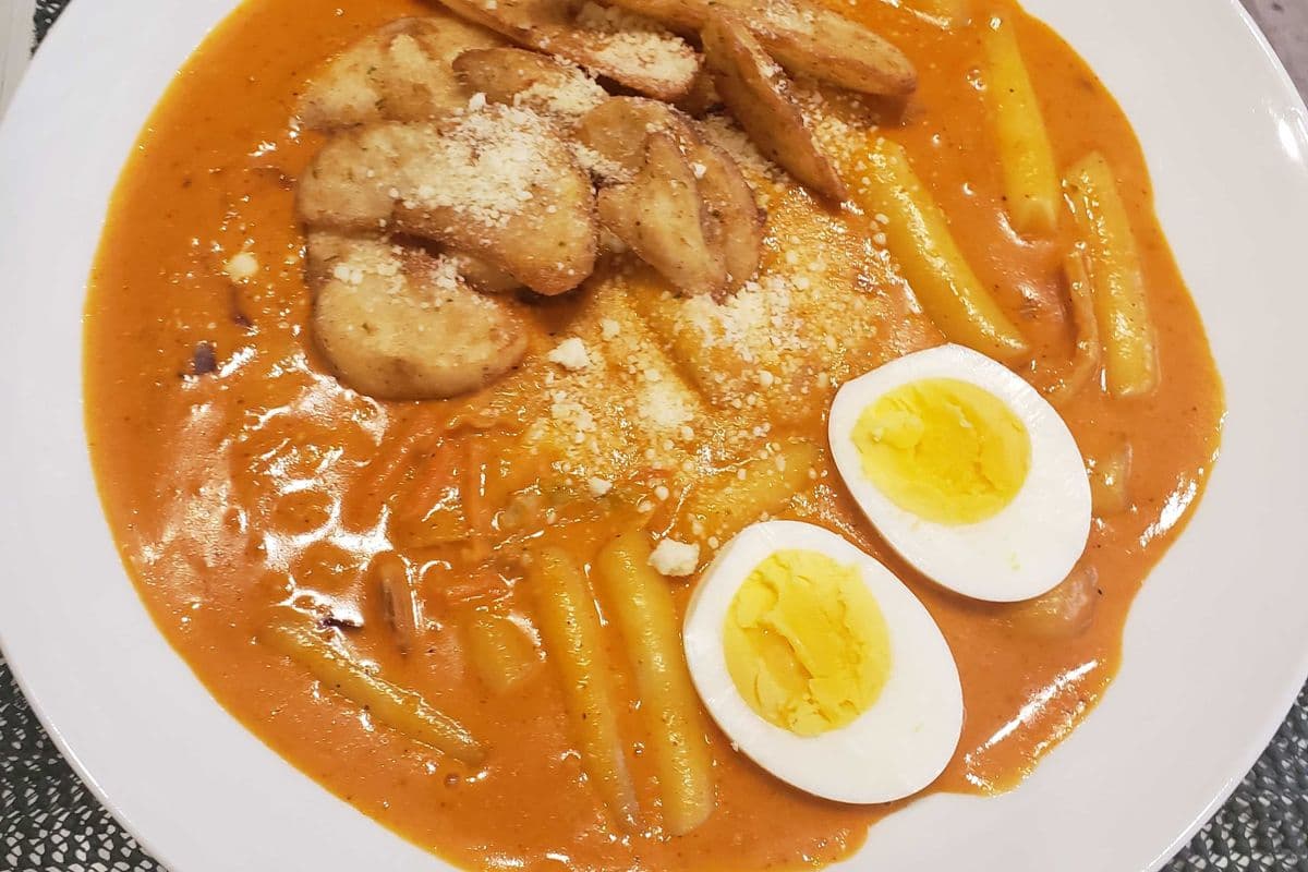 Rose tteokbokki