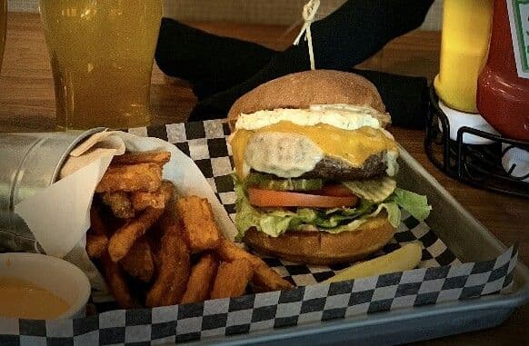 Three Cheese Louise Burger