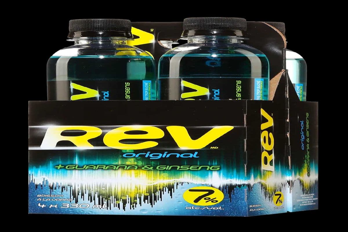 Rev Original Guarana and Ginseng Vodka (4 x 330ml)