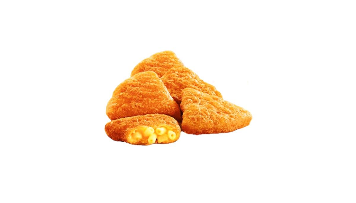 Bouchées de macaroni au fromage (5 morceaux avec trempette)