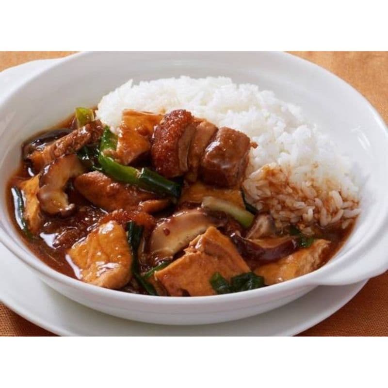 BOGO -Stir-Fried Roasted Pork with Tofu on Rice / 火腩豆腐饭