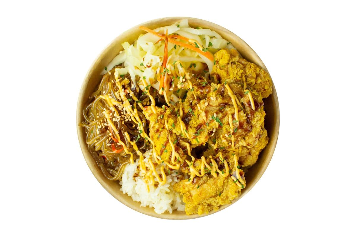 Honey Garlic Fried Chicken Cup Bap (Halal)