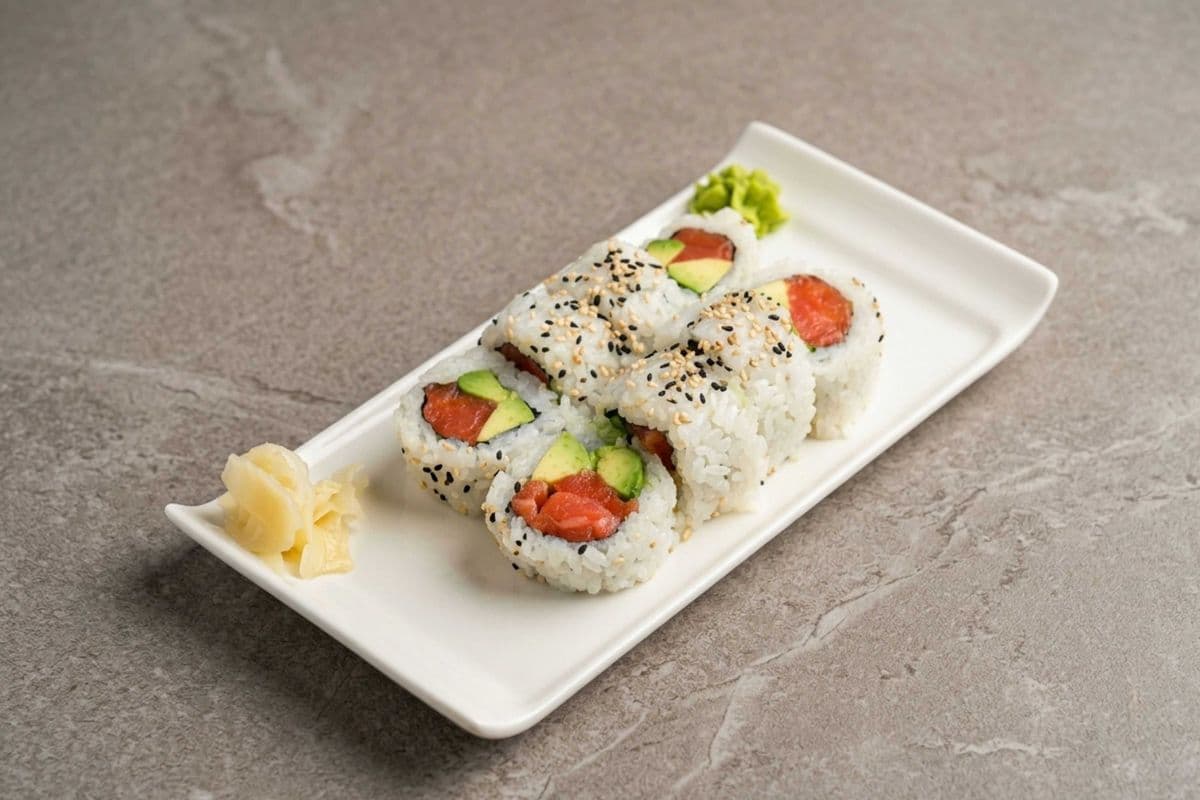 A.S. Roll (Avocado and Wild Sockeye Salmon)