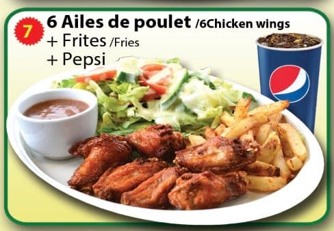 Trio six ailes de poulet / Trio Six Chicken Wings