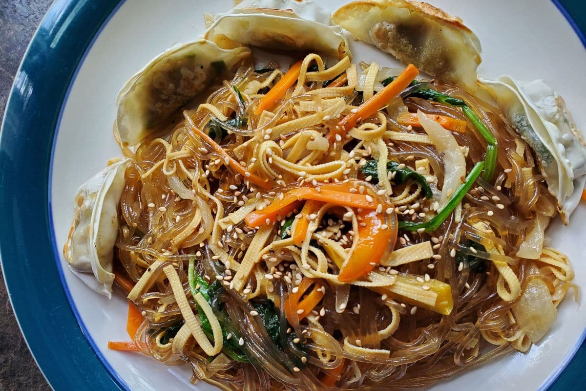 Korean Glass Noodles - Japchae